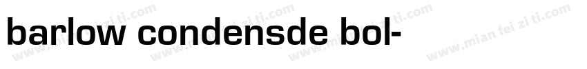 barlow condensde bol字体转换
